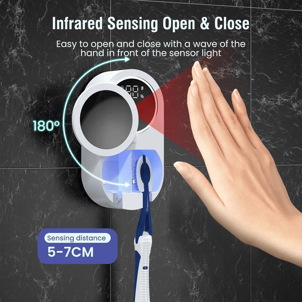 PureTooth™ UV-C Toothbrush Cleaner & Holder
